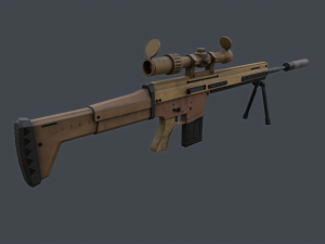 FN SCAR H-PR 3D Model