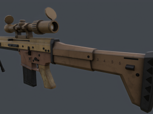 FN SCAR H-PR 3D Model