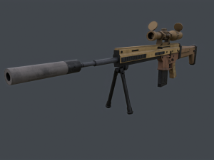 FN SCAR H-PR 3D Model