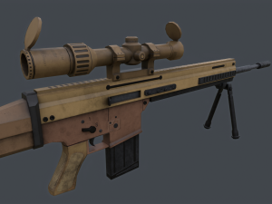 FN SCAR H-PR 3D Model