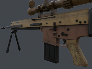 FN SCAR H-PR 3D Model