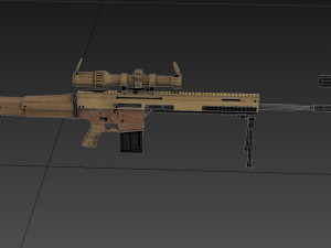 FN SCAR H-PR 3D Model