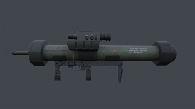 RGW-90 HH-T Matador Model 3D .c4d .max .obj .3ds .fbx .stl .blend 