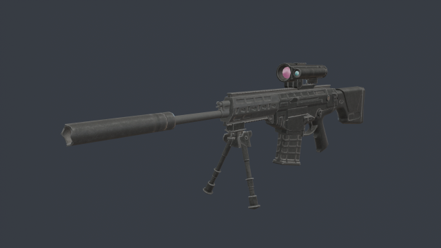 Beretta ARX-200 Model 3D .c4d .max .obj .3ds .fbx .stl .blend 