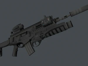 Beretta ARX 160A2 Pack 3D Model