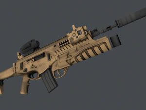 Beretta ARX 160A2 Pack 3D Model