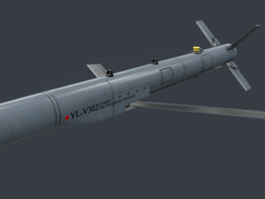 China Aviation Pack Weapon AG-300-M and bOMB CS-BBM2 3D Model