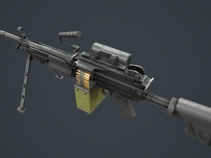 FN MINIMI MK3 762mm 3D Model