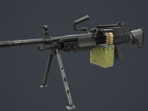 FN MINIMI MK3 762mm 3D Model
