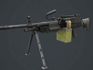 FN MINIMI MK3 762mm 3D Model