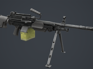 FN MINIMI MK3 762mm 3D Model