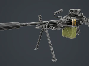 FN MINIMI MK3 762mm 3D Model