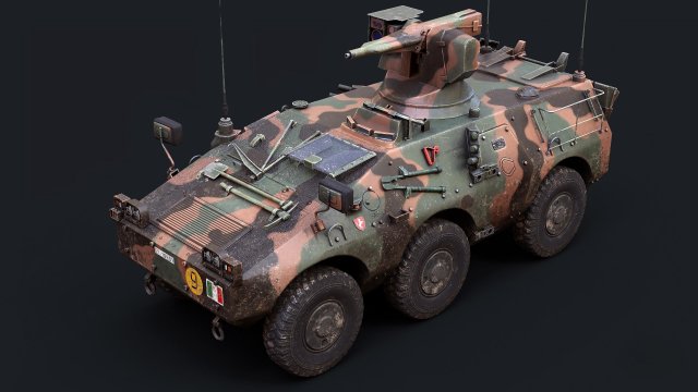 Iveco Oto Melara VBL Puma 6x6 Modèle 3D .c4d .max .obj .3ds .fbx .stl .blend 