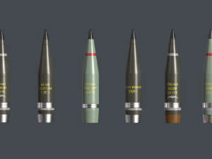 Artillery Caesar France Projectile 155mm 3D Model