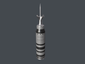Tank modern shell 120mm APFSDS 3D Model