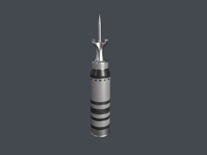 Tank modern shell 120mm APFSDS 3D Model