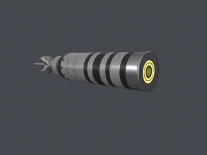 Tank modern shell 120mm APFSDS 3D Model