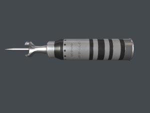 Tank modern shell 120mm APFSDS 3Dモデル