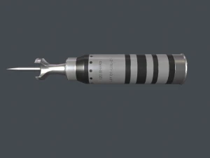 Tank modern shell 120mm APFSDS 3D Model