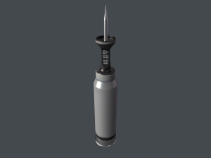 Tank modern shell 120mm APFSDS 3Dモデル