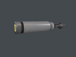Tank modern shell 120mm APFSDS 3Dモデル