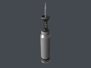 Tank modern shell 120mm APFSDS 3D Model