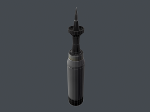 Tank modern shell 120mm APFSDS 3Dモデル
