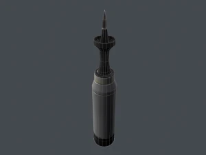 Tank modern shell 120mm APFSDS 3D Model
