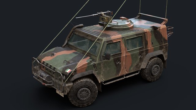 Iveco LMV Lince Model 3D .c4d .max .obj .3ds .fbx .stl .blend 
