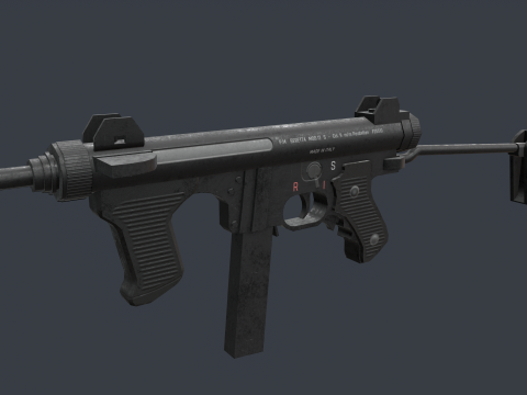 Beretta M12S Modelo 3D