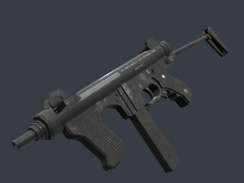 Beretta M12S 3D Model