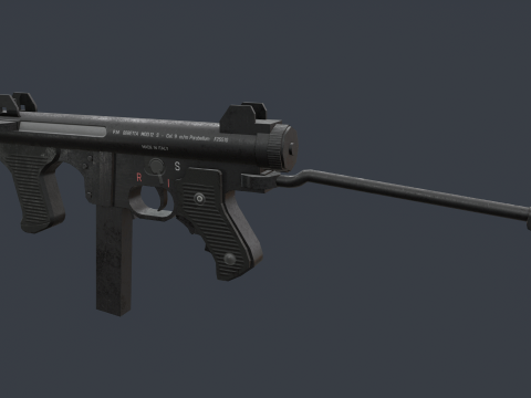 Beretta M12S 3D Model