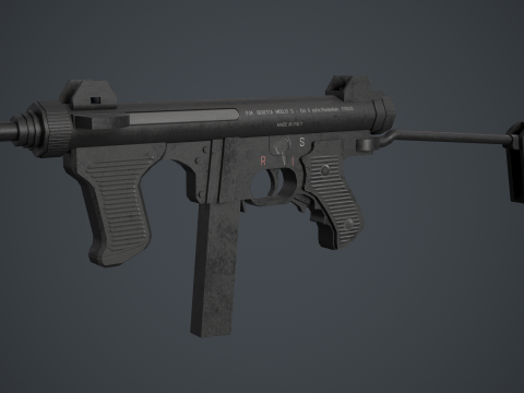 Beretta M12S 3D Model