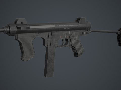 Beretta M12S 3D Model