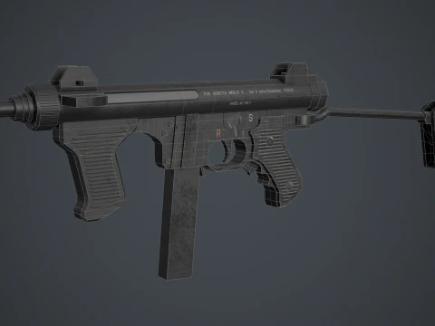 Beretta M12S 3D Model