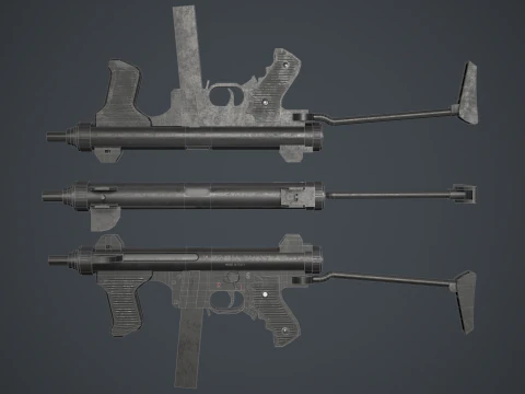 Beretta M12S 3D Model