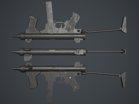 Beretta M12S 3D Model
