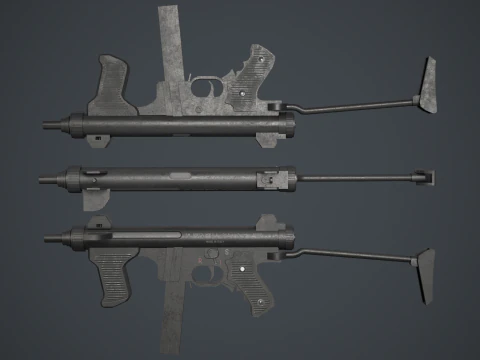 Beretta M12S 3D Model