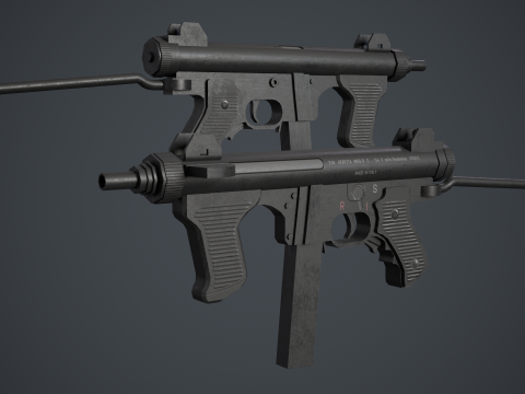 Beretta M12S 3D Model