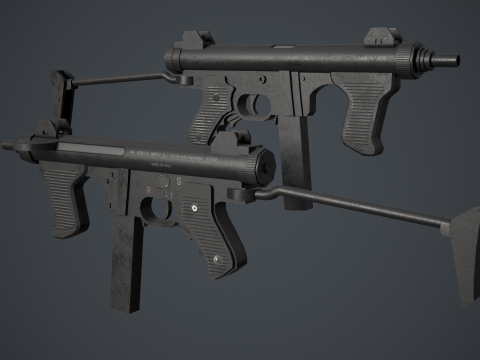 Beretta M12S 3D Model