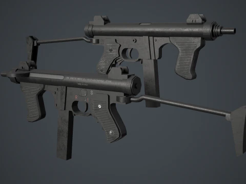Beretta M12S 3D Model