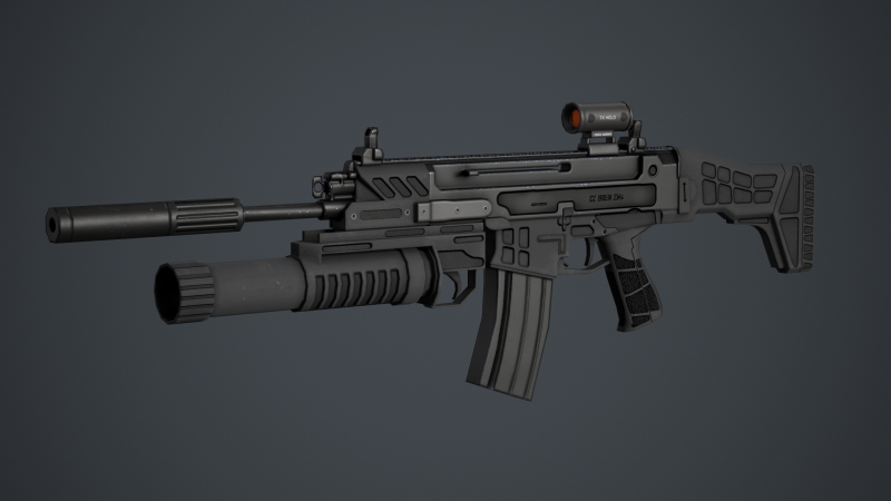 CZ 805 BREN II 3D Model .c4d .max .obj .3ds .fbx .stl .blend 