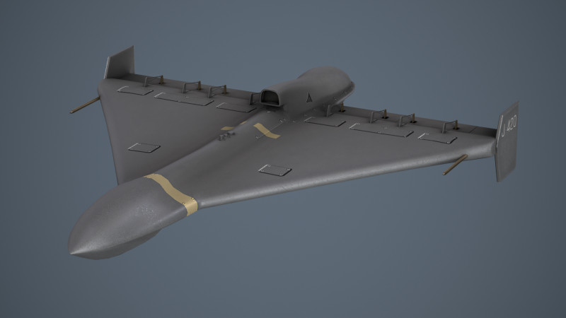 Shahed-238 - Geran -3 3D Model .c4d .max .obj .3ds .fbx .stl .blend 