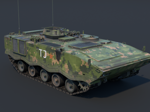 ZSD-89A APC Modello 3D