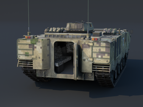 ZSD-89A APC Modello 3D