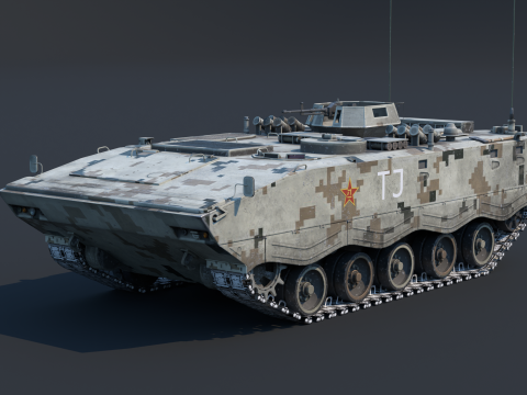 ZSD-89A APC Modello 3D