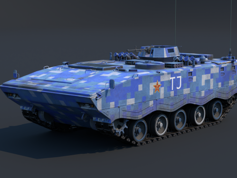 ZSD-89A APC Modello 3D