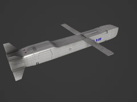 X-69 Cruise Missile 3D Model