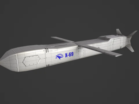 X-69 Cruise Missile 3D Model