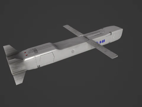 X-69 Cruise Missile 3D Model